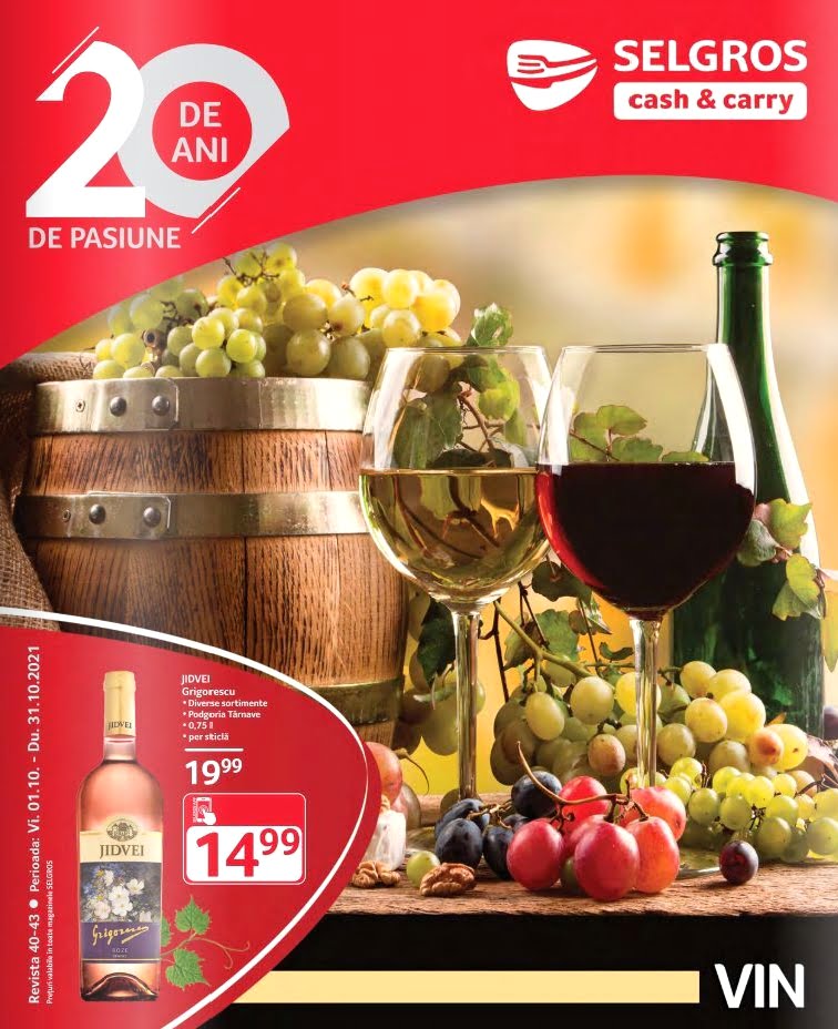 Catalog Selgros 1 octombrie - 31 octombrie 2021 - Catalog vin
