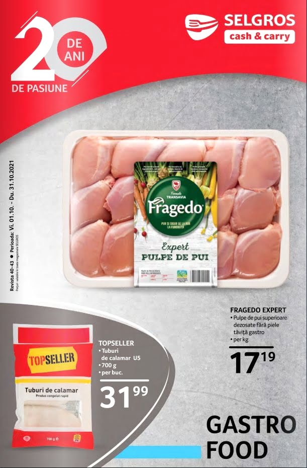 Catalog Selgros 1 octombrie - 31 octombrie 2021 - Gastro Food