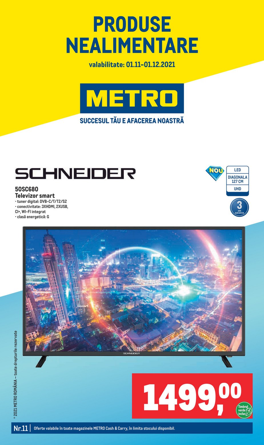 Catalog Metro 1 noiembrie - 1 decembrie 2021 Produse nealimentare pentru magazinul tau