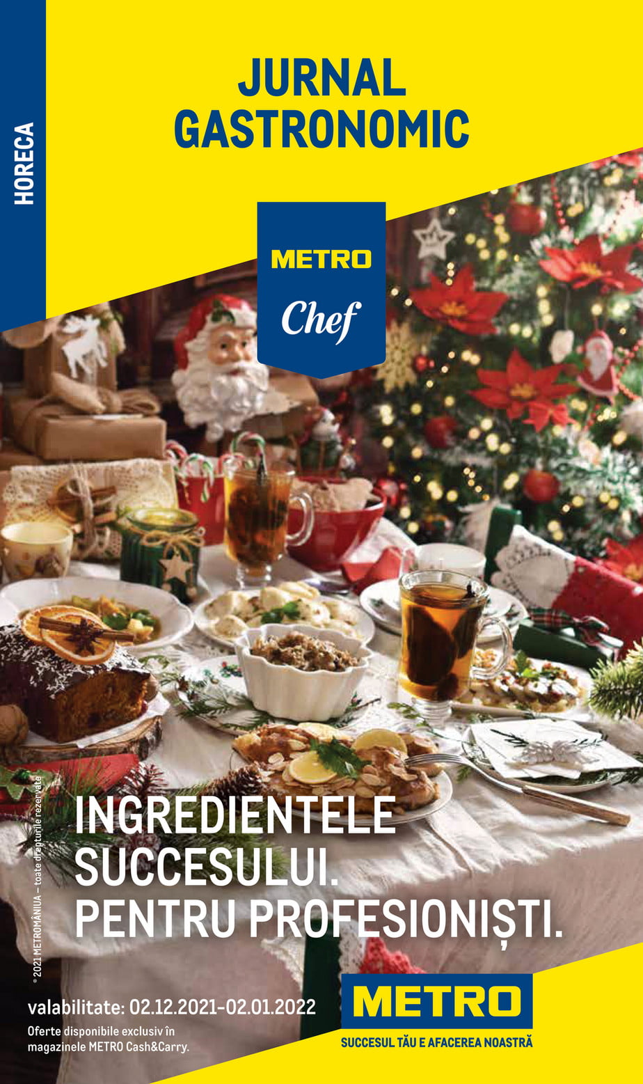 Catalog Metro 2 decembrie 2021 - 2 ianuarie 2022 Solutii pentru restaurante