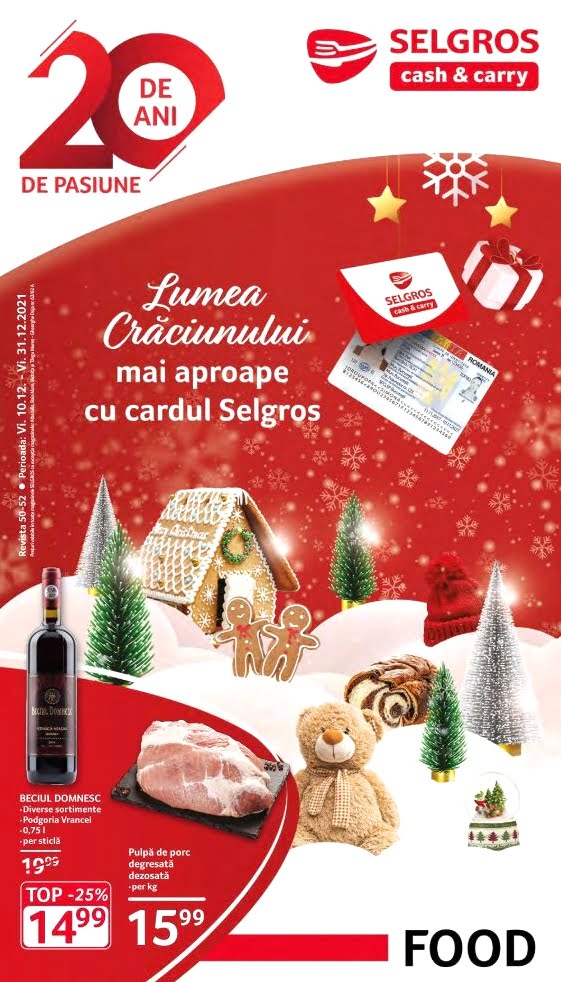 Catalog Selgros 10 decembrie - 31 decembrie 2021 - Food