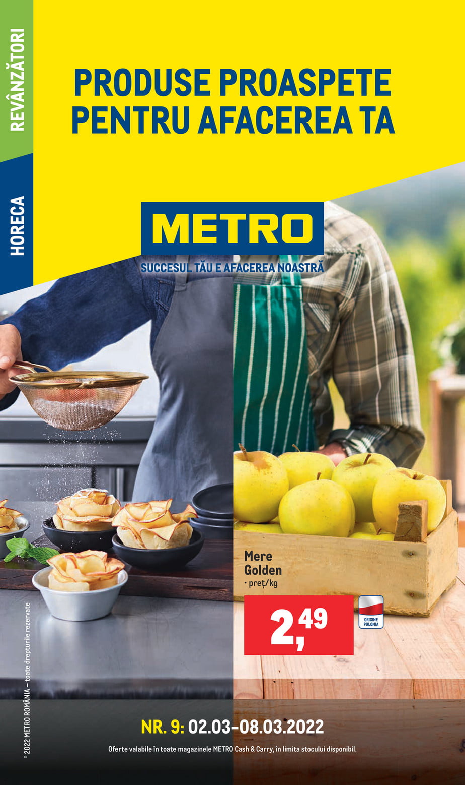 Catalog Metro 2 martie - 8 martie 2022 Produse proaspete pentru afacerea ta
