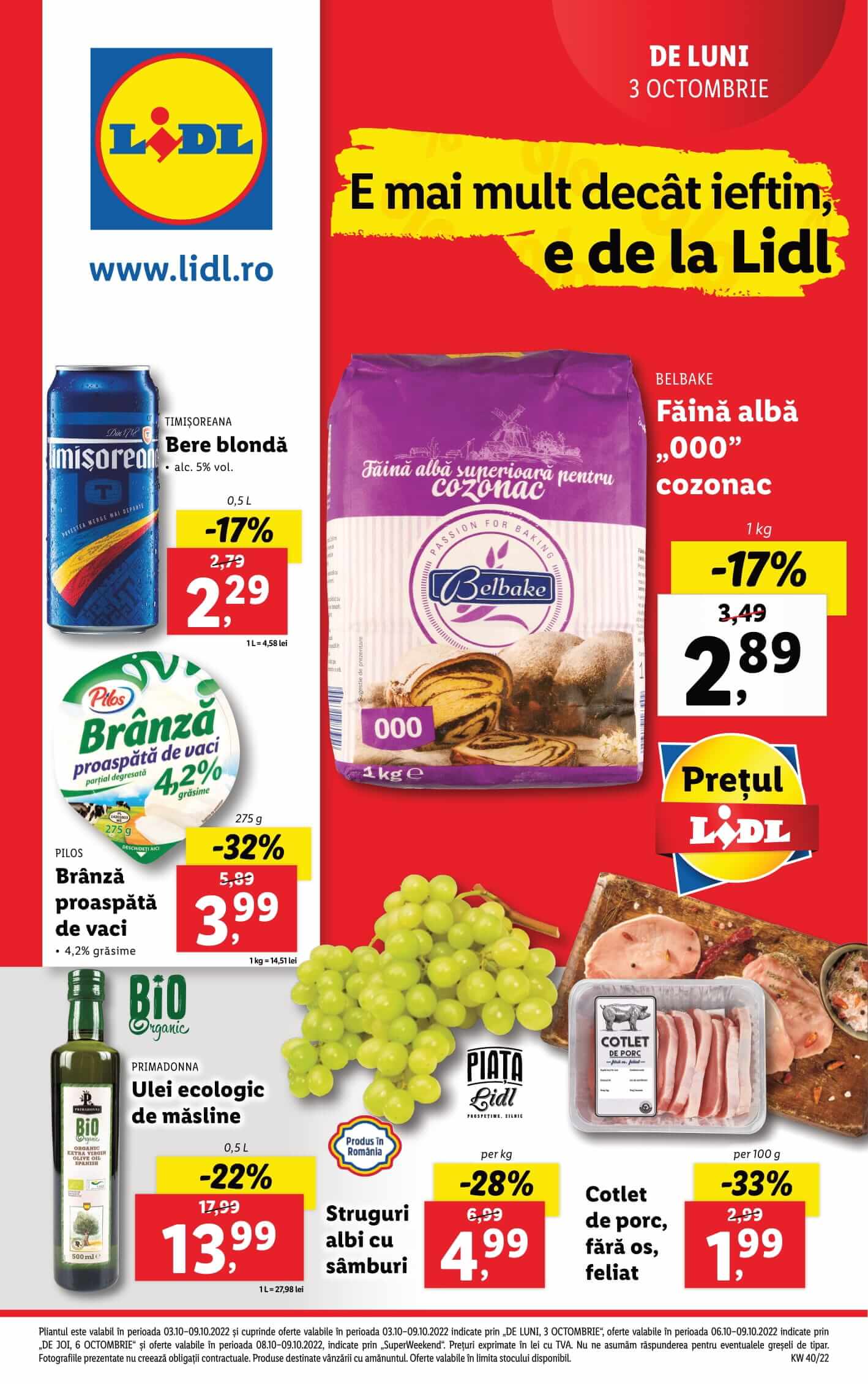 Catalog Lidl 3 octombrie  - 9 octombrie 2022
