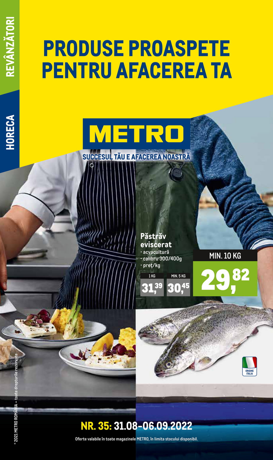 Catalog Metro 31 august - 6 septembrie 2022 Produse proaspete pentru afacerea ta